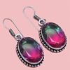 Tourmaline Set Gemstone Gift Wedding Party Bi-Color Pendant,Earring,Ring