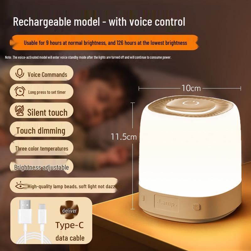 Infant Moon Table Lamp: Eye-Protection Night Light for Baby's Bedroom