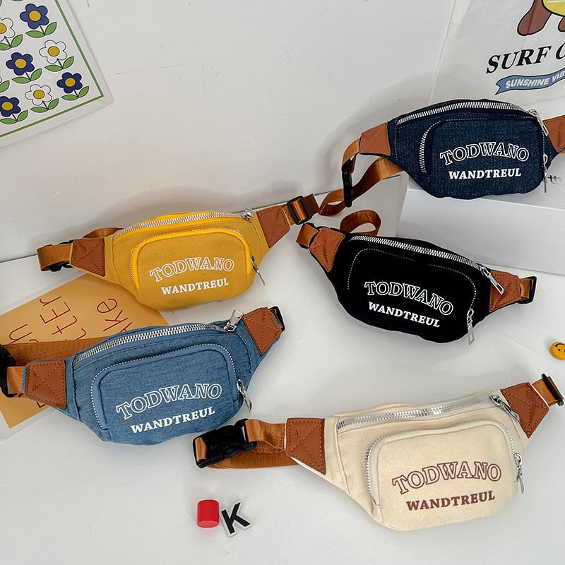 Wandtreul Todwano Letters Crossbody Bag Kids Boys Casual Shoulder Bag Girls