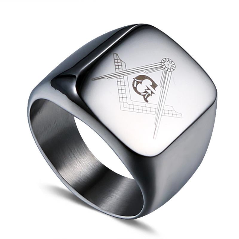 

2026 European and American Fashion Simple Titanium Steel Ring, Personalized Retro Men s Casting Ring Jewelry 12