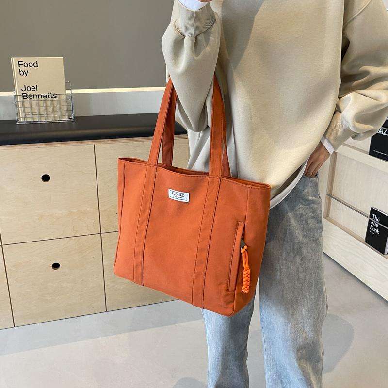 Canvas Bag Women's Large Capacity Shoulder Bag Commuter Tote Bag