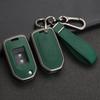 Interior Mouldings Zinc Alloy Leather Car Key Case Cover for Honda Civic 8th gen Folding Protected Key Replace Shell Keychain Au