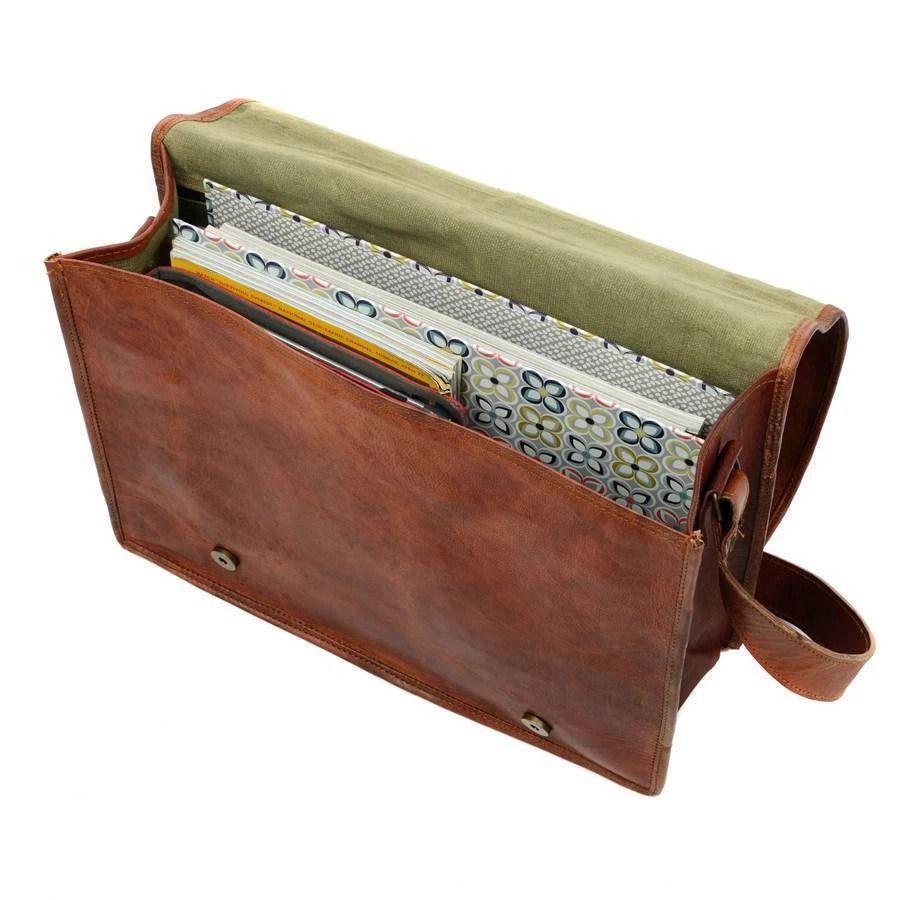 Men's Premium Vintage Leather Messenger Handmade Laptop Briefcase Bag Shoulder