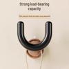 U-Shaped Suction Cup Slipper & Hook Wall Rack - No-Drill, Bathroom & Kitchen Storage Solution.
