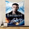 I Robot Tapestry Wall Hanging, Will Smith Sci-Fi Movie Poster, Futuristic Wall Decor for Bedroom Living Room Dorm