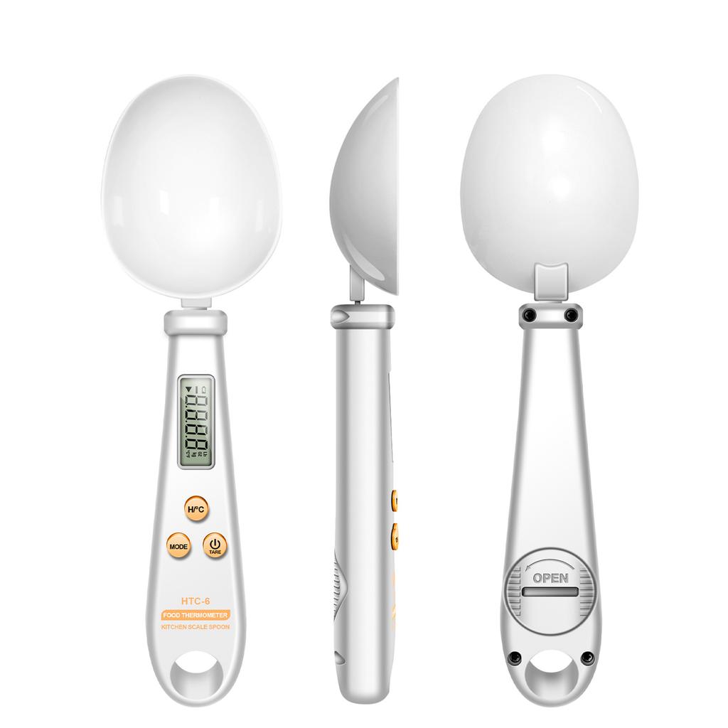    -6 Multifunctional Digital Display 2-in-1 Electronic Scale Measu  Spoon Weighing Gram Meter Measu  Spoon Scale Kitchen Thermometer