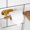 Uchwyt na papier toaletowy Ścienny Samoprzylepny Haczyk łazienkowy Złoty
