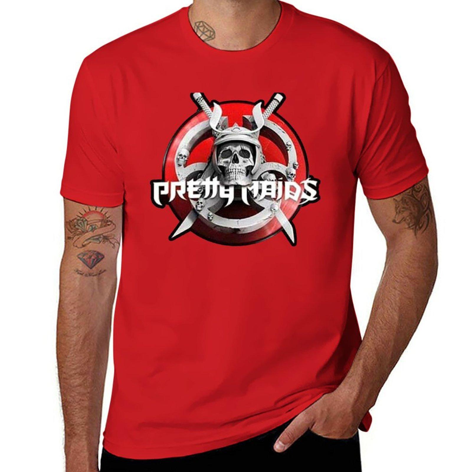 

best selling pretty maids hard rock album art band heavy metal tour logo T-Shirt anime clothes shirts graphic tees mens t shirts M