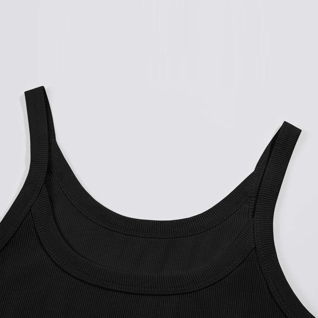 Summer Tank Tops For Women Sexy Scoop Neck Sleeveless Basic Casual Workout Tank Tops