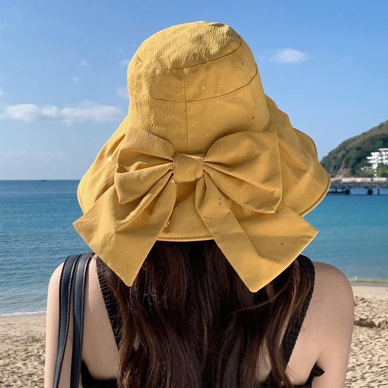 Hut Damen Sommer Neu UV-beständig Fischerhut Koreanische Ausgabe Dayan Mode Strand Reise Sonnenschutz Schirmmütze