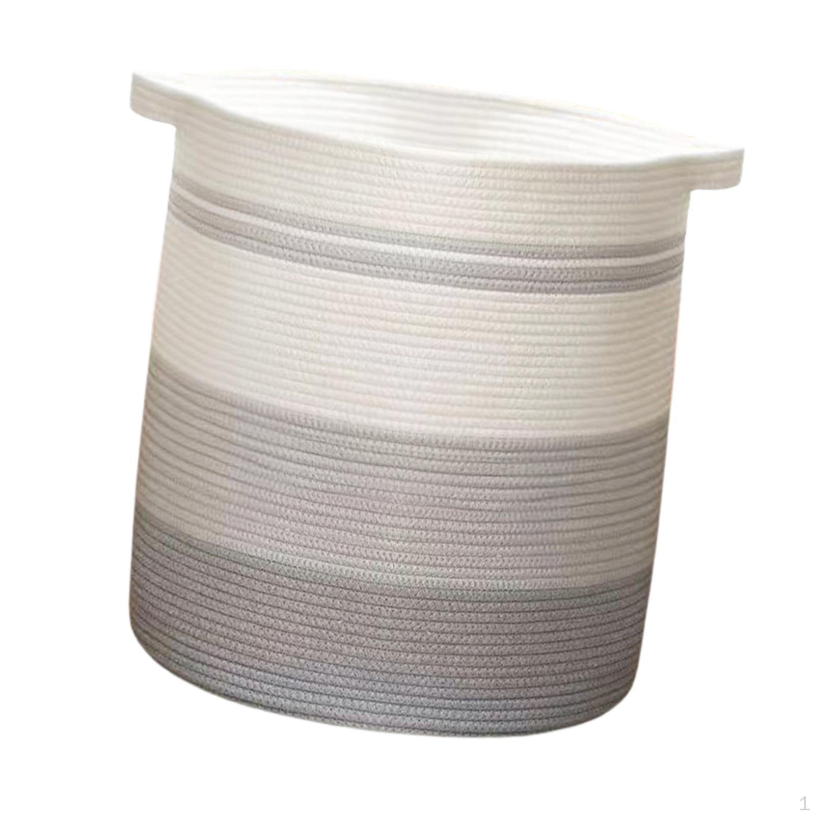 

Корзина для белья Органайзер для одежды с ручками Декоративная корзина для общежития серый