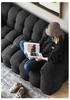 Light French Lambswool Marshmallow Sofa - Small Apartment Three-Seater, Customizable Luxury Living Room Furniture