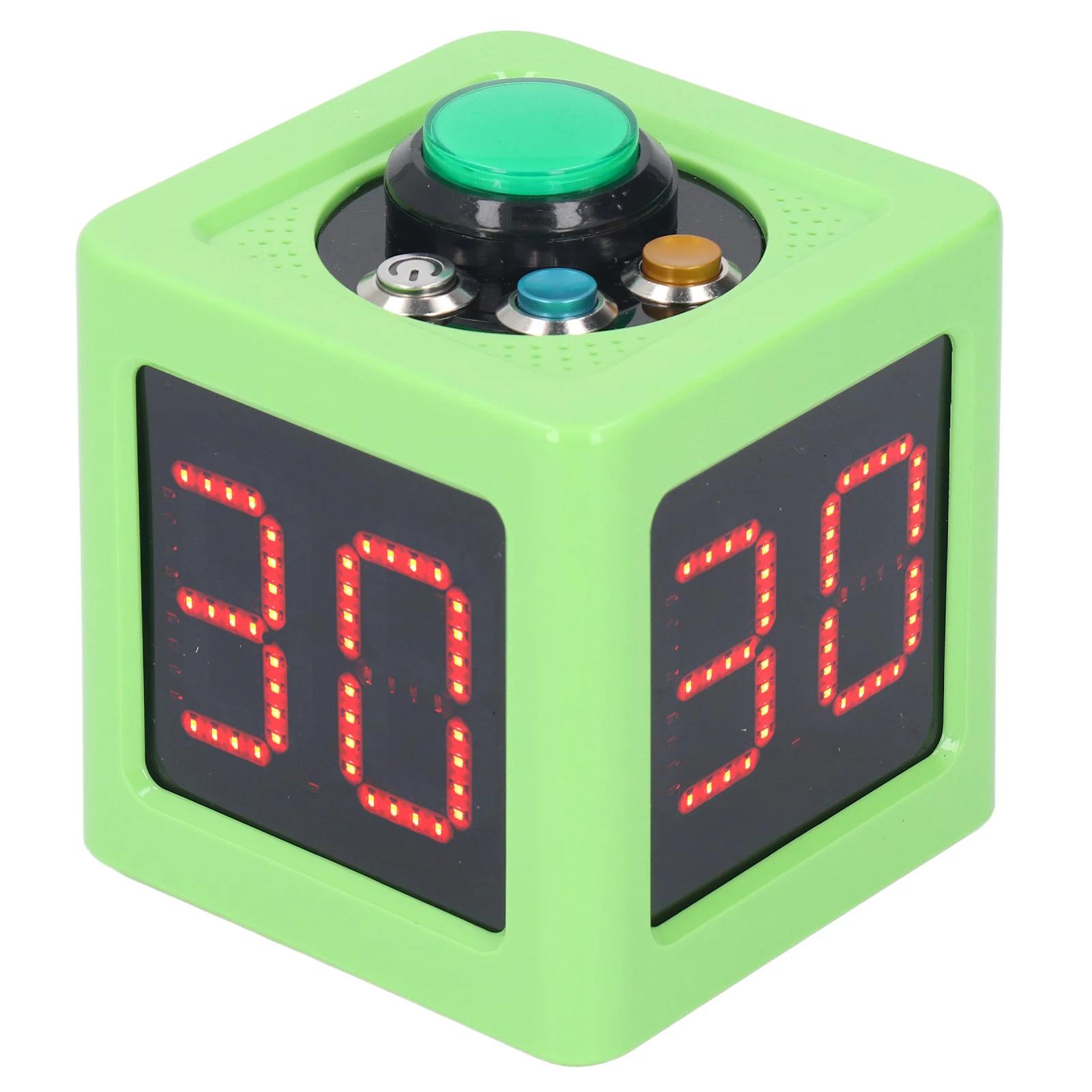 

Cube Timer 1.4in 4 Sided Digital Shot Countdown Stopwatch for Private Poker Chess Casinos зелений