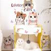 Cartoon süße Katzen Wandaufkleber für Kinderzimmer Kinderzimmer Dekoration Home Decor PVC Aufkleber