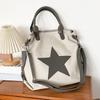 Womens Star Shoulder Bag Canvas Handbags Large Capacity Crossbody Bag Aesthetic Messenger Bag Fashion Satchels Bag