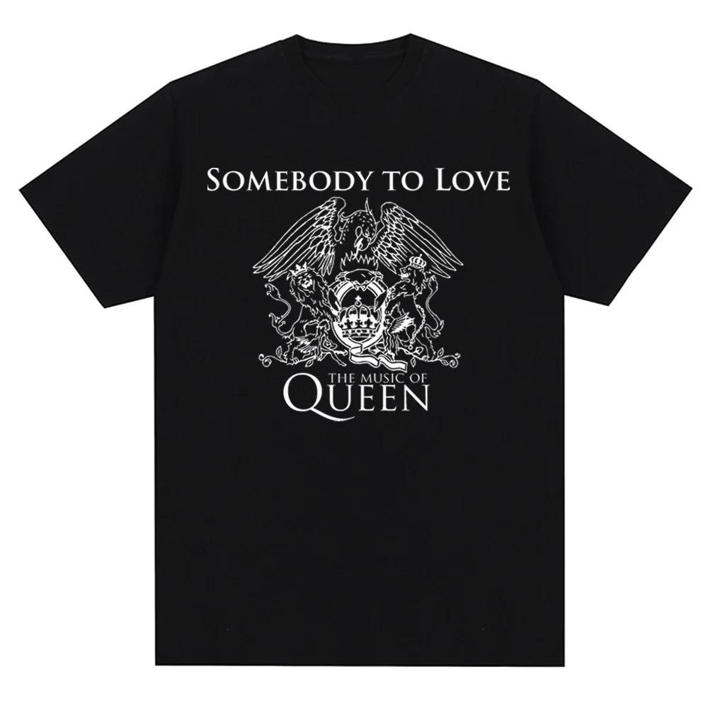 Streetwear Kleidung Vintage Queen Rock Musik Band Sommer T Shirts Fashion Unisex/Frauen Casual Kurzarm Tees 2024 Neue Unisex