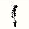 Halloween Metal Wall Decor Bat Skull Art