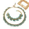 Vintage French Court Style Personalized Fish Bone Spine Necklace Bracelet Earring Set