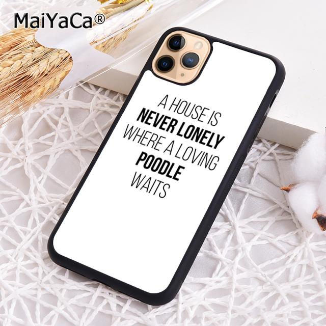 MaiYaCa Life Is Better With A Poodle Silhouette Phone Case For iPhone 17 Air 16 15 Plus 11 12 13 14 Pro Max Coque
