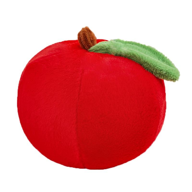 Cartoon Fruit Green Apple Throw Pillow Plush Toy Doll Red Apple Doll Home Pillow Girl Doll