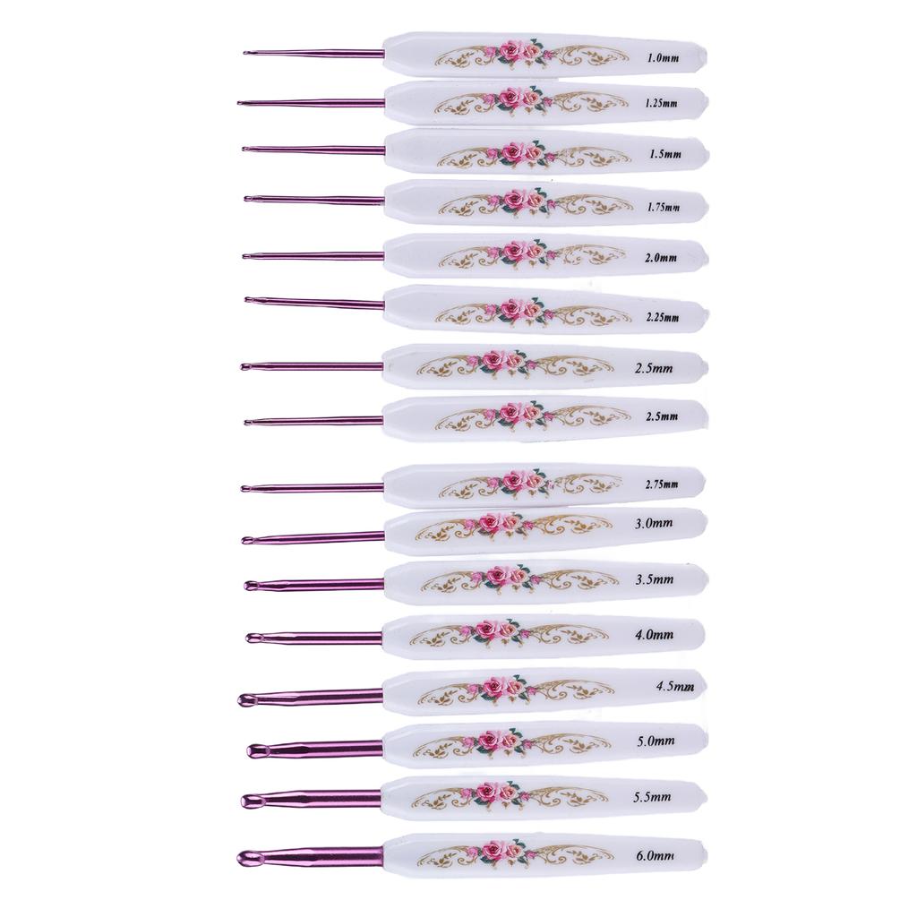 Crochet Hooks Set Ergonomic Design Handle Sturdy Crochet Comfortably Use   Knitting Tools for Enthusiasts Beginners
