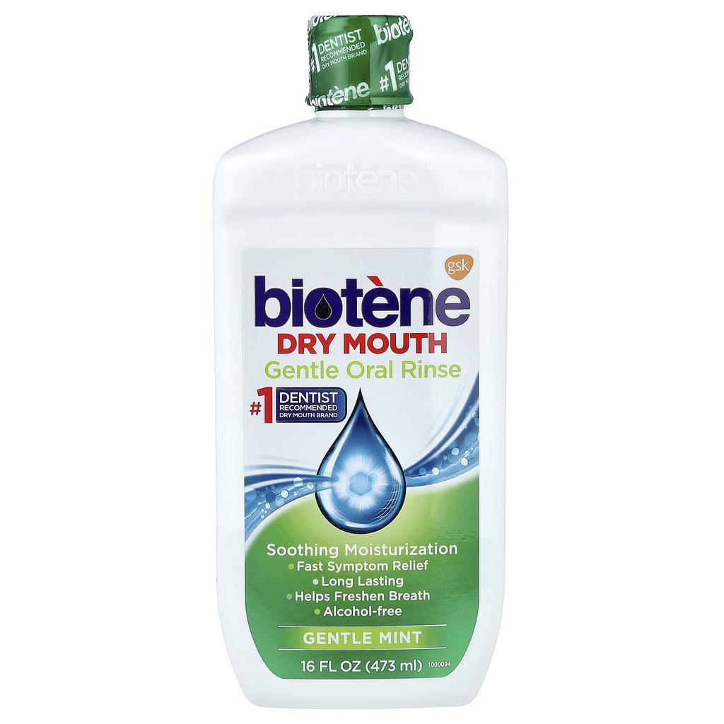 Dry Mouth Gentle Oral Rinse, Alcohol Free, Gentle Mint, 473 Ml (16 Fl Oz)