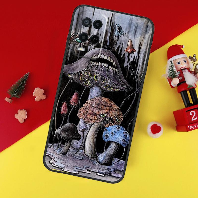 Weird Trippy Mushroom Case For Oppo A5 A6 Pro A15 A57 A17 A54 A74 A94 A76 A16 A96 A40 A60 A80 A18 A38 A58 A78 A98