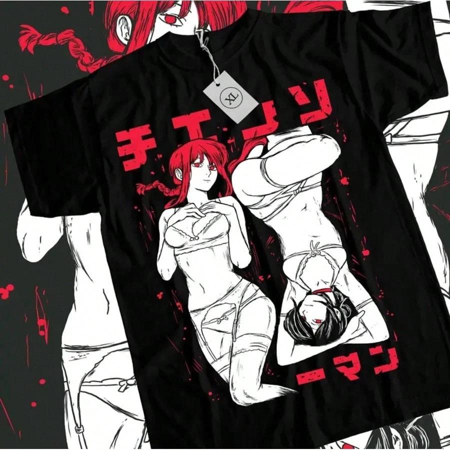 Funny Denji Power TShirt Anime Unisex S