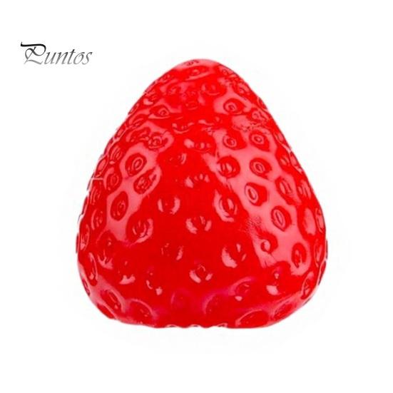 Stress And Irritability Reducer Strawberry Squeeze Toy, Relief Ball for Adults Soft TPR Fruit Portable Toy Fidget Focus Enhancer Party Favors