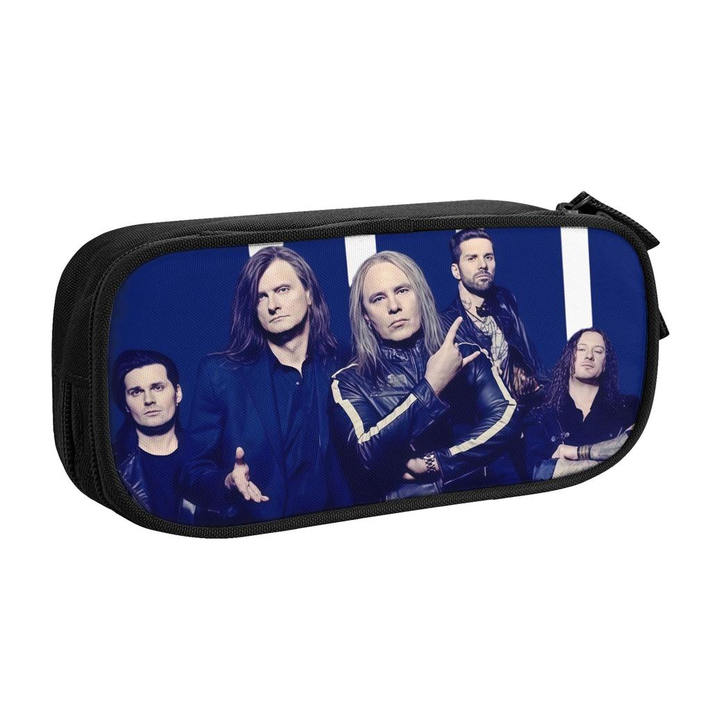 Helloween German Power Heavy Metal Band Cute Pencil Case Girls Boys Large Capacity Pencil Box Student School