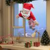 Santa Crash Landing Reindeer Set Christmas Crashing Decorations with Strong Suction Pads for Windows Glass Doors Holiday Home Decor