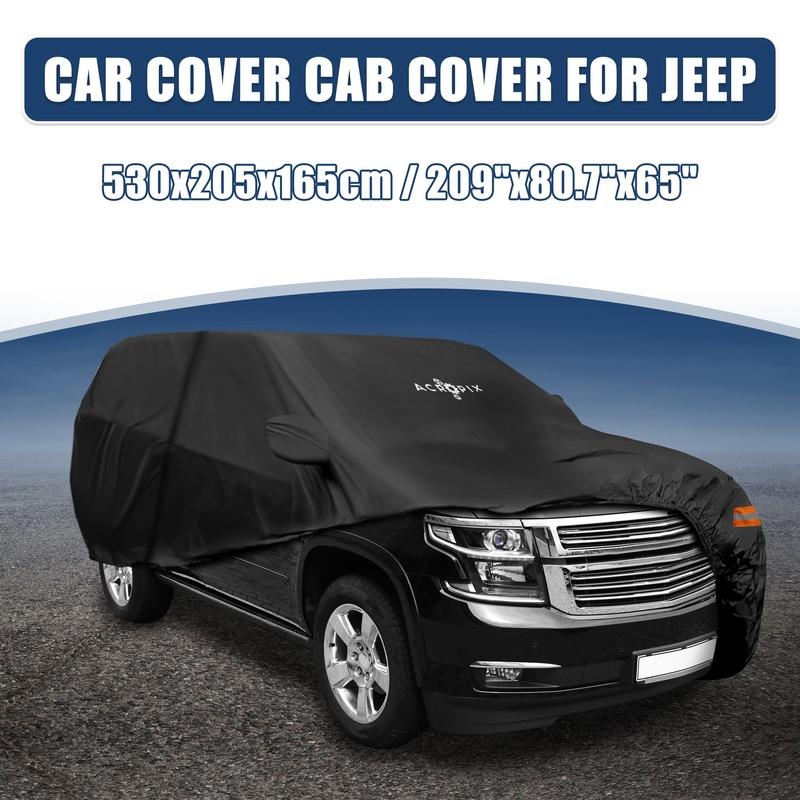 Motoforti Pickup Truck Car Cover Fit for Toyota Tacoma Double Cab 4 Door 6.1 Feet Bed