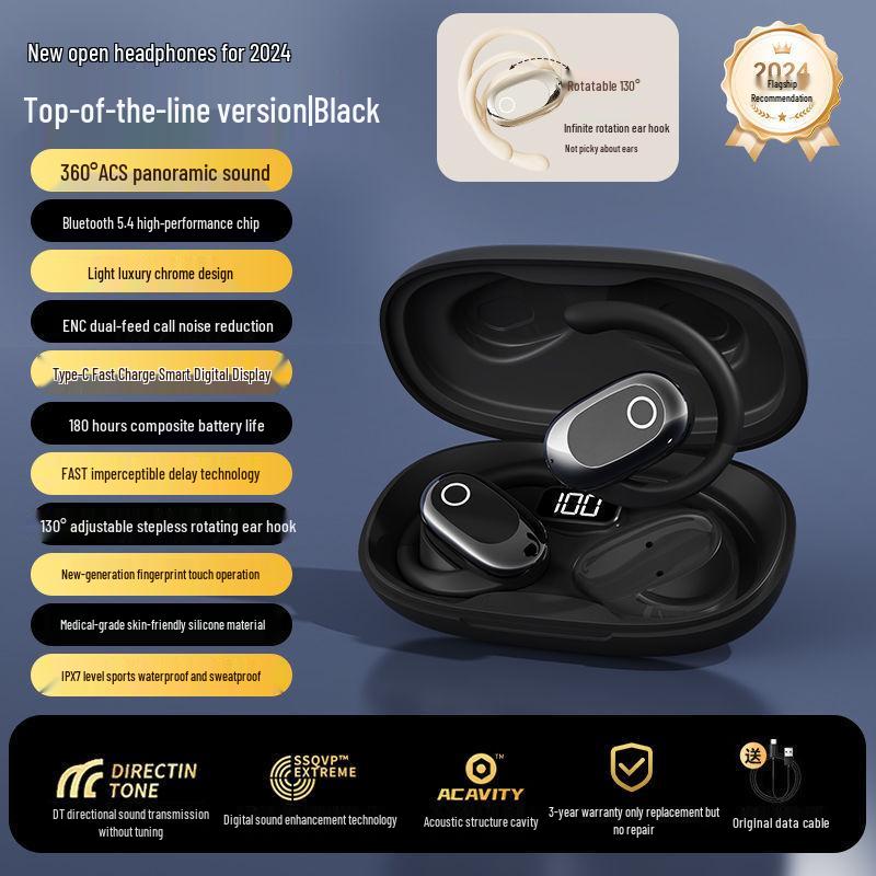 

GT526Y Burmester Open-Ear Noise-Cancelling Bluetooth Headphones, 130° Rotatable