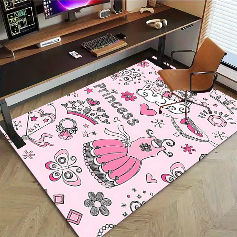 1PC Princess Castle Extra Large Non-Slip Floor carpet, Office, family, bedroom, Studio - Large Area RugJ0329