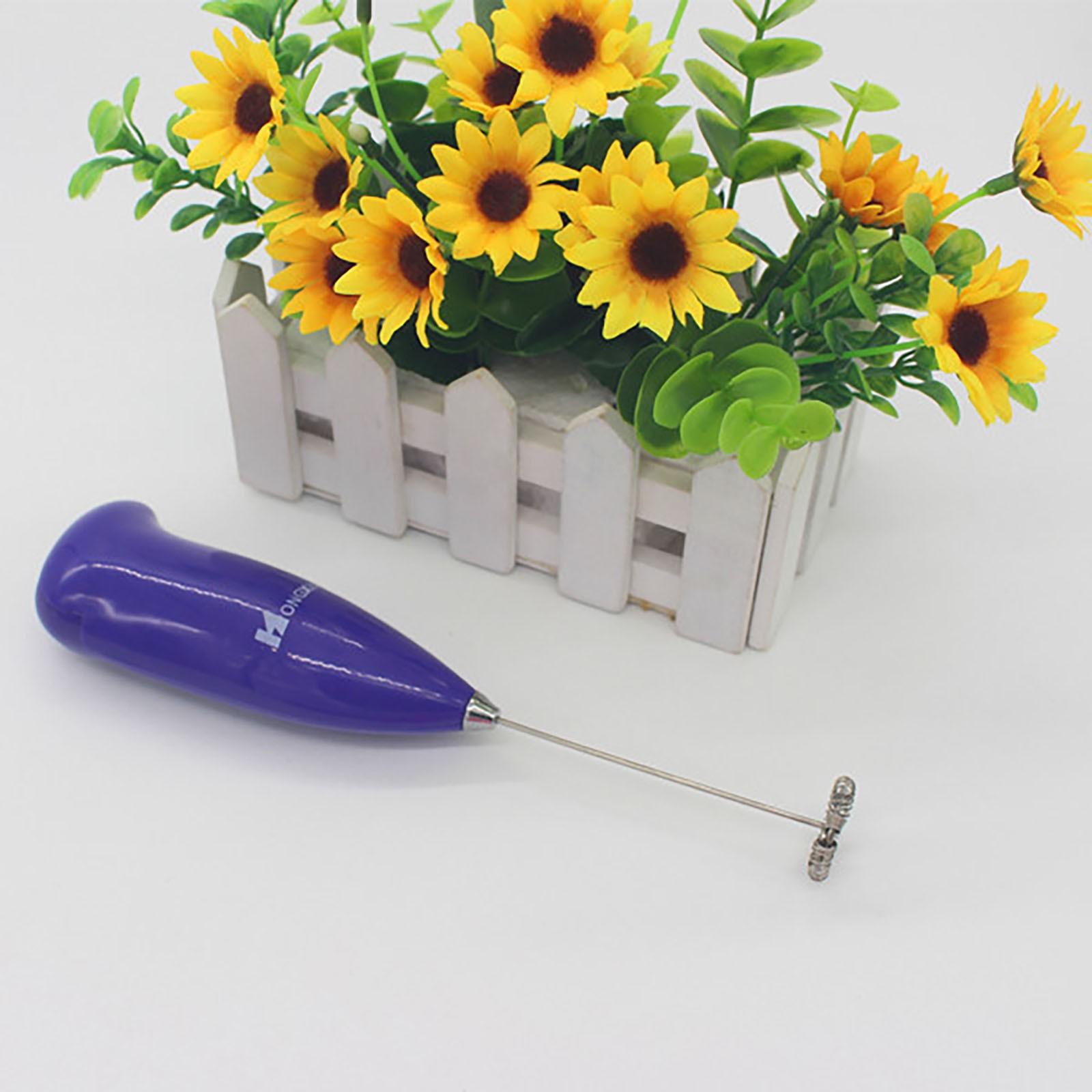 

4 цвета, электрический ручной миксер-венчик, портативный электрический венчик для взбивания яиц, пенообразователь для кофе, молока, пенообразователь, миксер-венчик, кухонный инструмент One Size фиолетовый