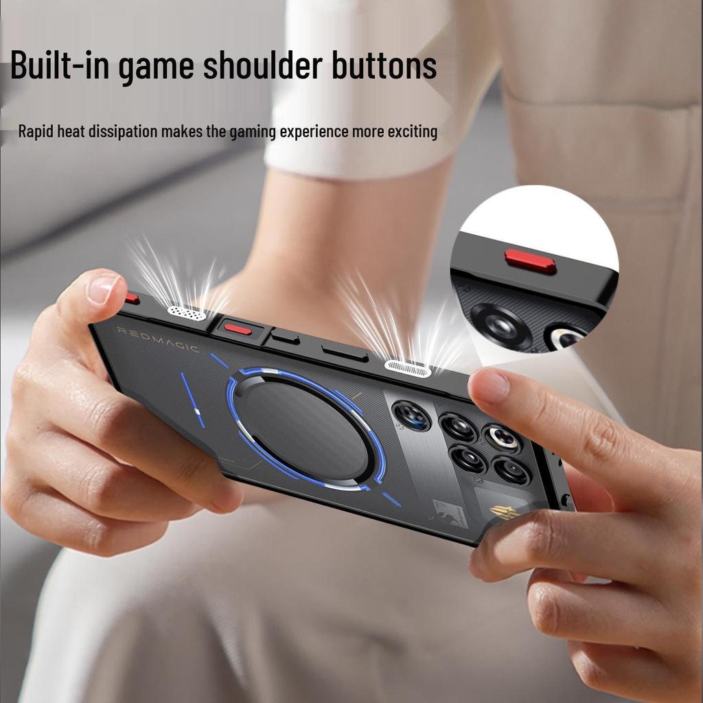 Red Magic 11Pro Zero-Touch Magnetic Snap-On Case: Cross-Border Compatible, 11Air Metal Absorption Protective Cover