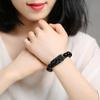 New Unisex Attract Wealth Pixiu Women Men Good Luck Bangle Bracelets Wristband Obsidian Stone Beads