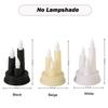 3 In 1 LED Flameless Electric Candles Light Battery Power White Beige Black Acrylic LED Taper Candles Holiday Party Home Decor
