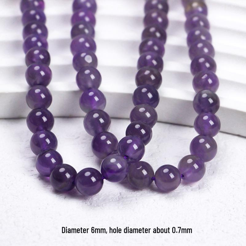 Perilla Naturalne brazylskie koraliki z ametystu do tworzenia biżuterii DIY: Bransoletka, Naszyjnik i Kolczyki