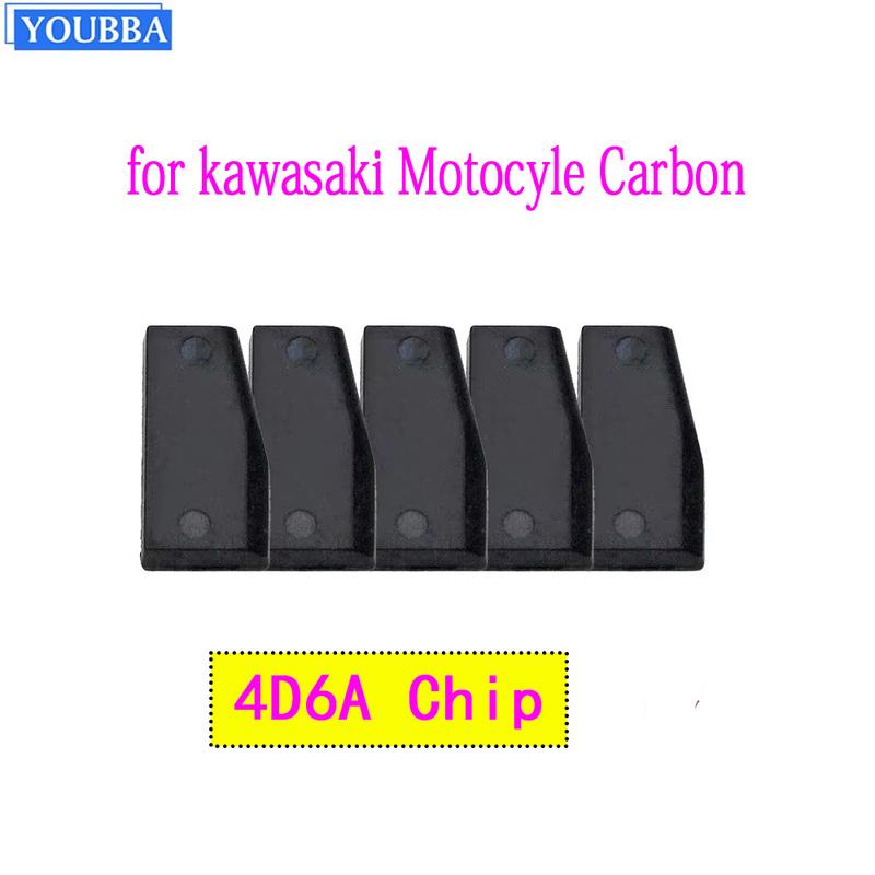 YOUBBA 5/10Pcs 4D6A Auto Transponder Chip 4D 6A Carbon Chip Blank Ceramic Car Key Chip for Kawasaki Motocyle 5PCS