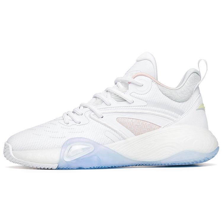 

Anta Basketball Collection Cushioning Anti Slip And Wear Resistant Low Top Basketball Shoes White Green 45