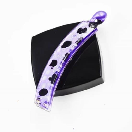 9cm Long Fashion Leopard Spots Banana Clips Barrettes Fashion Pony Hair Accessories for Women and Girls for Thin Hair