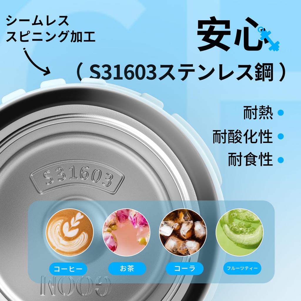 GERM Water Bottle 680ml Cold Insulated Bottle 31603 Stainless Steel Bottle with Straw Large Capacity Vacuum Insulated Strap Included Seamless Thermos