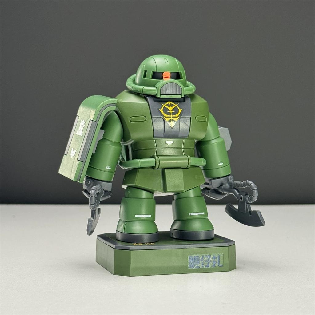 Chubby Fat Zaku & RX-78-02 Yuanzu Magnetic Assembly Model Kit Mecha Action Figure With Base & Water Decal Desktop Decor Toy Gift