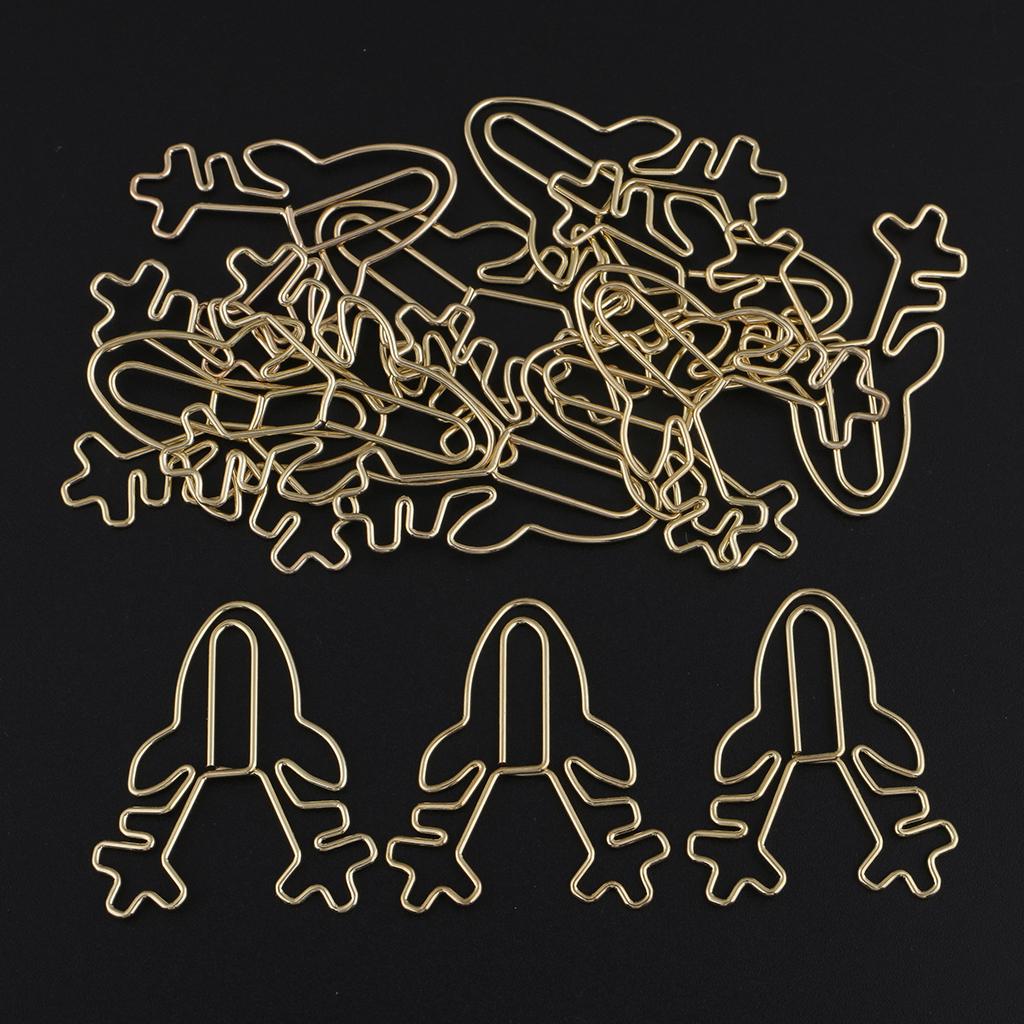 12 Packs Creative Cute Metal Paper Clips Bookmark