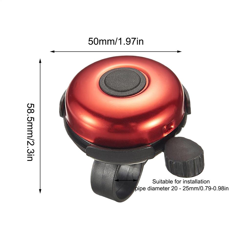 100dB Loud Crisp Clear Bicycle Bell Aluminum Cycling Ring Horn for Kids Men Women Family Bike Handlebar Outdoor Riding Safety