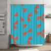 Luxury Solid Orange Shower Curtain Waterproof Bathrooms Decor Modern Home Bathroom Accessories With 12 Hooks
