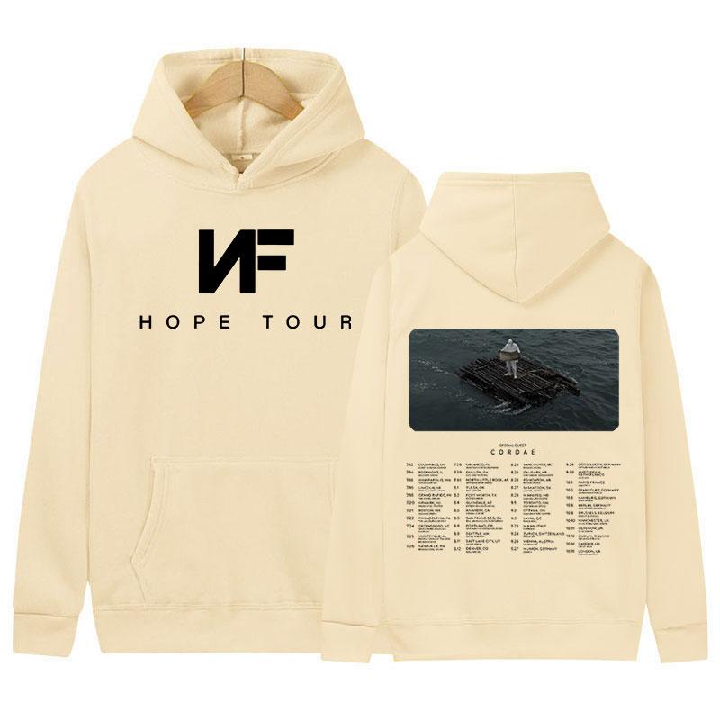 Rapper NF Hope Musikalbum 2024 Neuer Hoodie Herrenmode Lässiges Übergroßes Sweatshirt Hip Hop Vintage Pullover Hoodies Streetwear