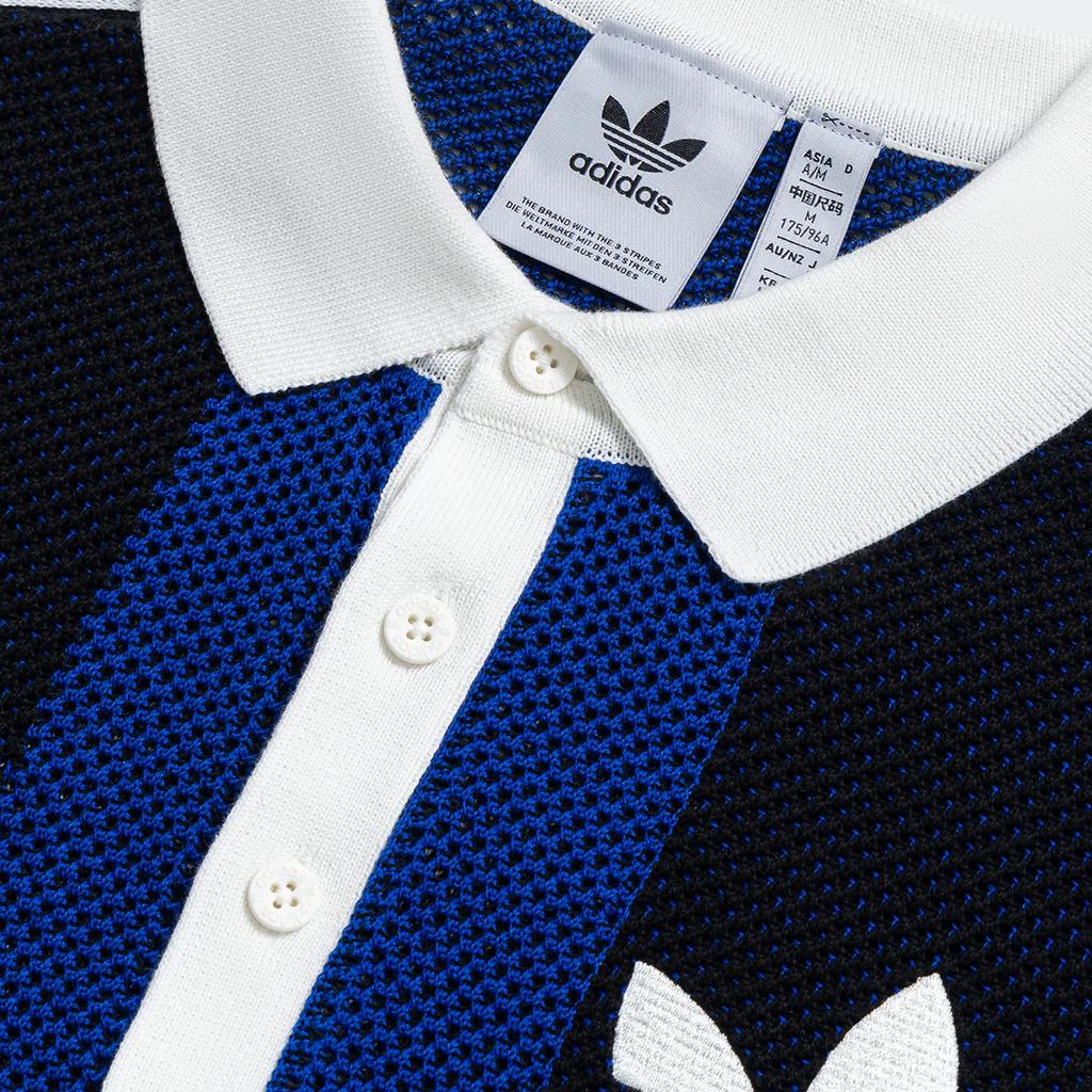 Adidas Originals Blokecore Short Sleeve Polo Shirt Unisex Tops Black JL5986