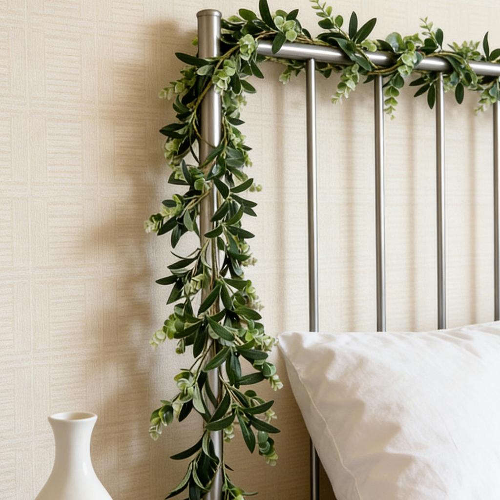 1.8M Artificial Olive Berries And= Leaves, Suitable For Home Landscaping And Decorative Purposes.